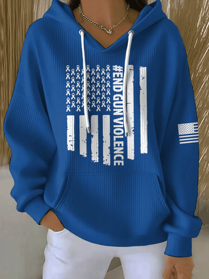 Women's End Gun Violence Print Casual Sweatshirt
