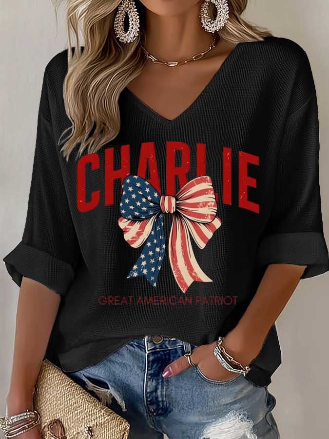 Women's Commemorative Leader Print Waffle T-Shirt