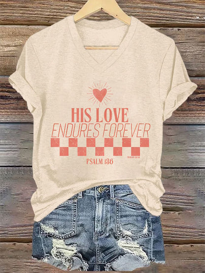 Women'S Casual Faith Short Sleeve T-Shirt