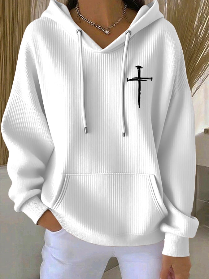 Women's The Way The Truth The Life Print Casual Hoodie
