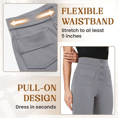 🔥Hot Sale 8000+💷Fan Favorite🔥Women's Casual High Waist Stretch Trousers