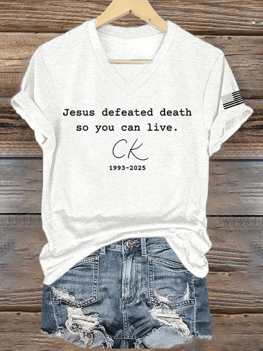 Women's Hot Spot Print V-Neck T-Shirt
