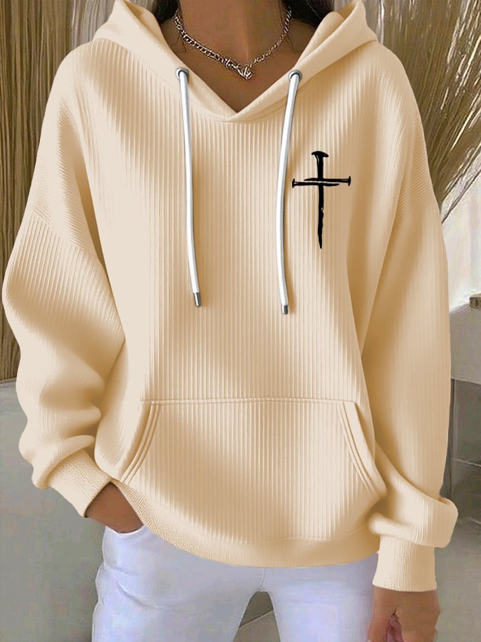 Women's The Way The Truth The Life Print Casual Hoodie