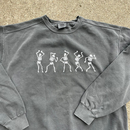 Dancing Skeletons Crewneck (Pepper)